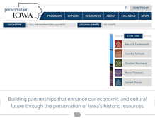 Tablet Screenshot of preservationiowa.org